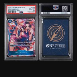 PSA 10 - 2022 ONE PIECE JAPANESE OP01-ROMANCE DAWN 078 BOA HANCOCK ALTERNATE ART 