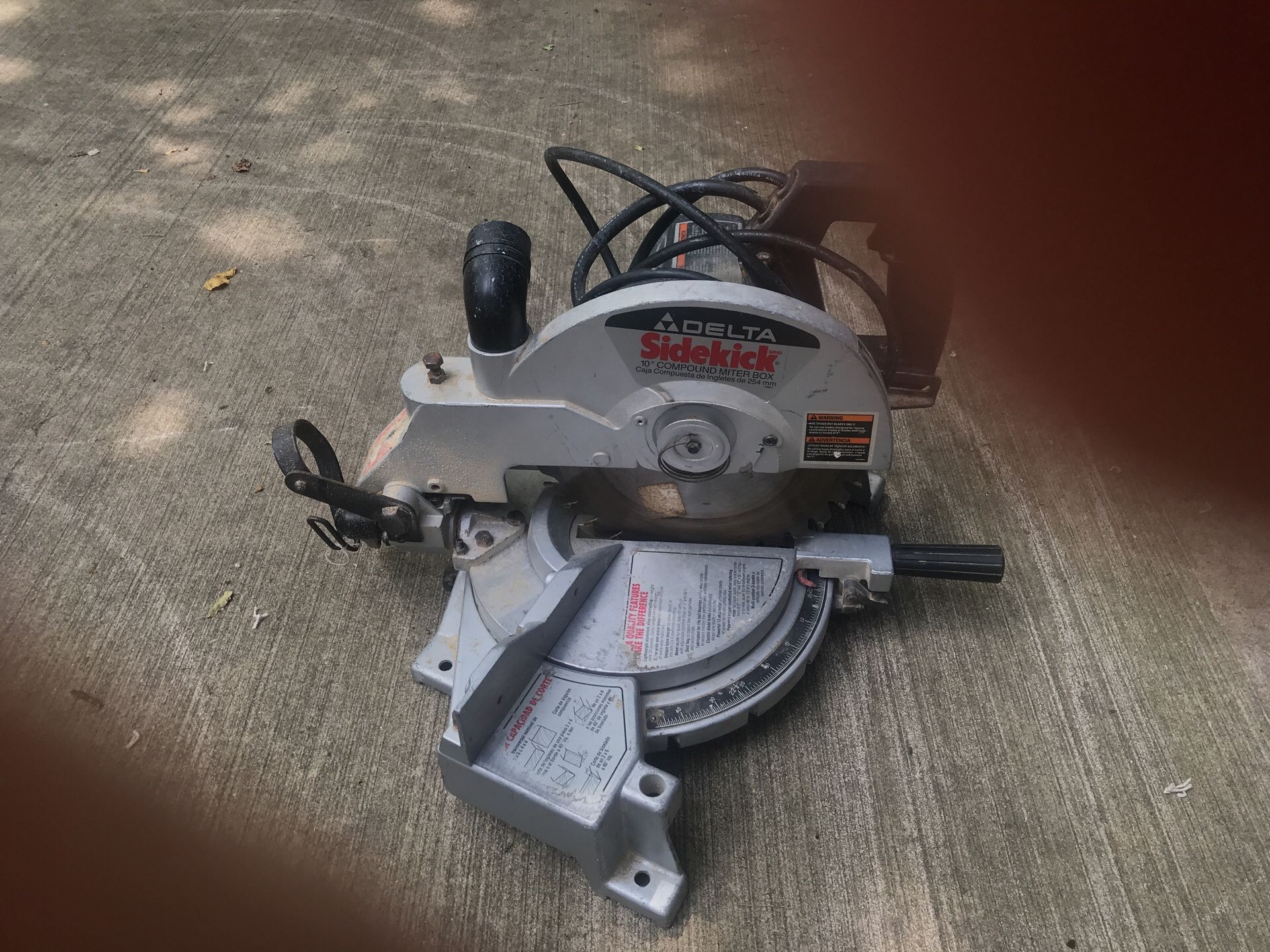 Delta sidekick 10 miter saw best sale