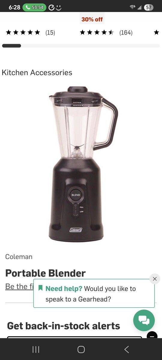 Coleman Rechargeable Blender