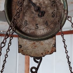 Antique Chas.   Forschner And Sons 30 Lb Hanging Scale