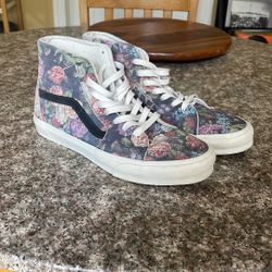 Floral Print Vans 10.5