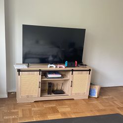 TV Stand Rattan Boho