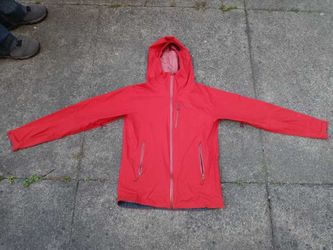 Patagonia Stretch Rainshadow Rain Hoody Jacket Mens Small Red Waterproof Coat