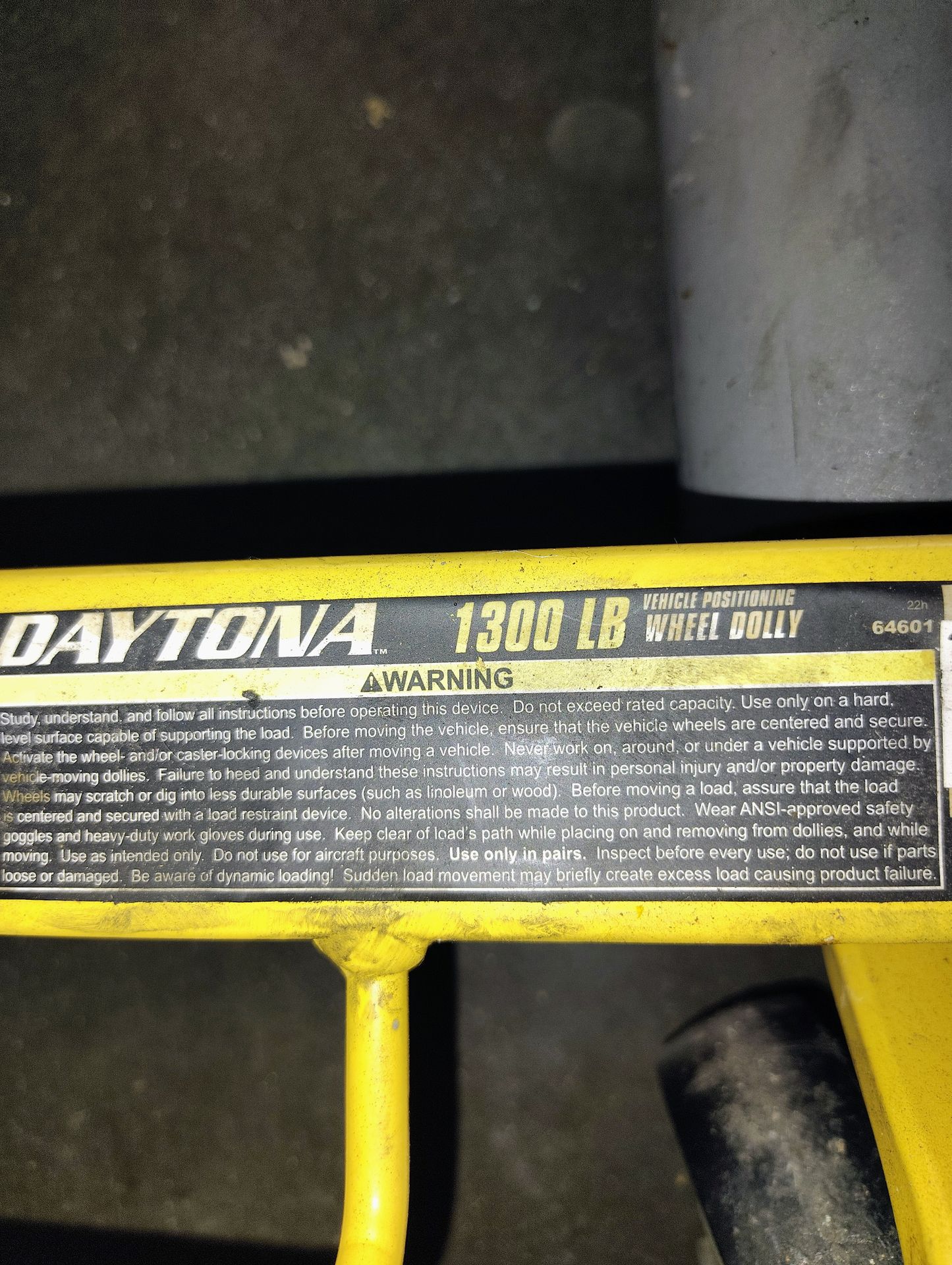 Daytona wheel dolly