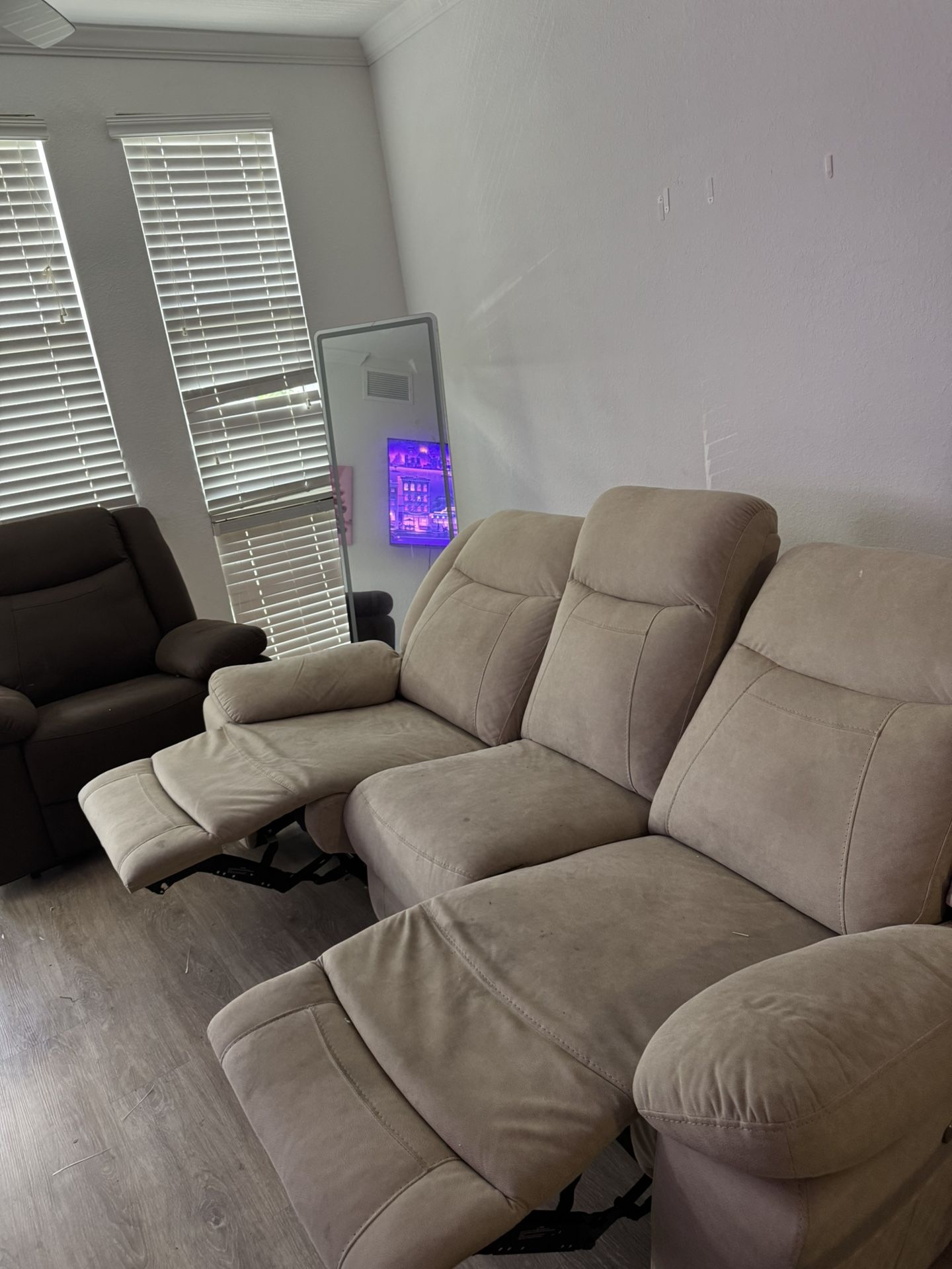 Used 2pc Reclining Couch Set