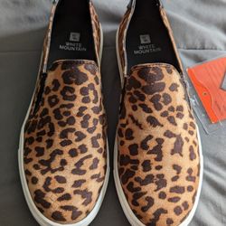 Women's Animal Print Slip On Shoes 