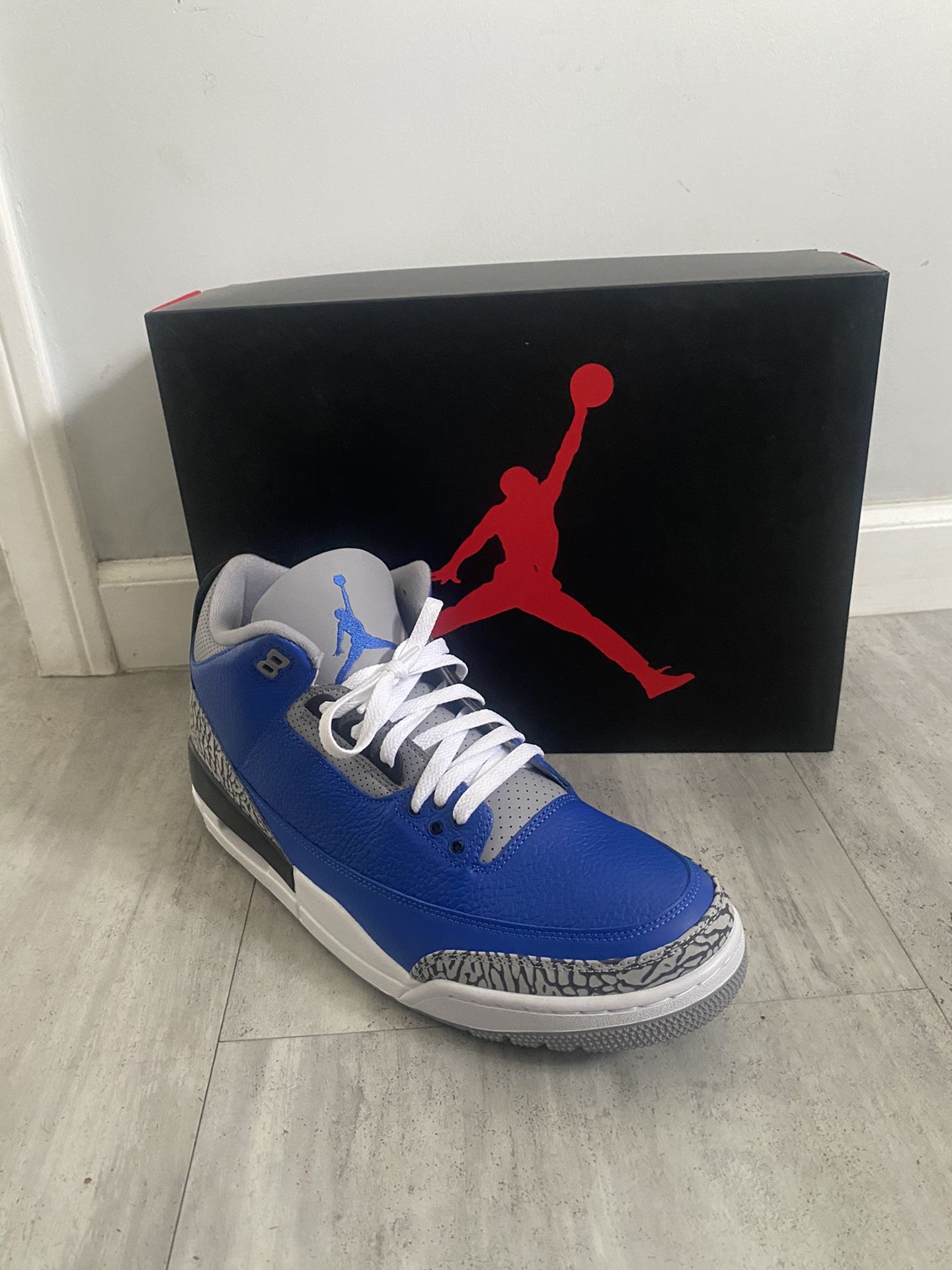Air Jordan 3 Royal Varsity Blue Cement 2020 “Dodger Blue”