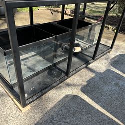 220 gallon starfire glass aquarium & stand