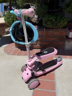 2-in-1 Toddler Scooter & Helmet