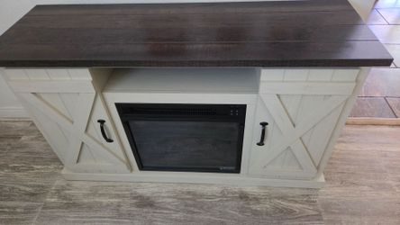 Farmhouse style entertainment table