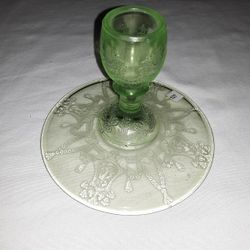 Vintage Anchor Hocking Cameo Candlestick