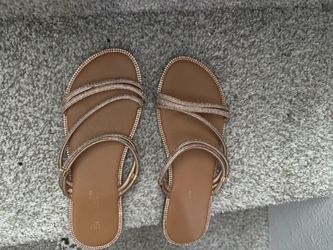Rhinestone sandals (used