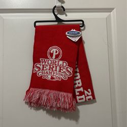 2008 Phillies World Series Red Scarf 