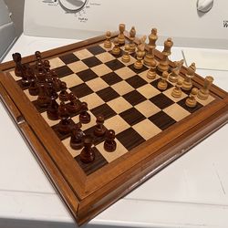 Wooden chess set