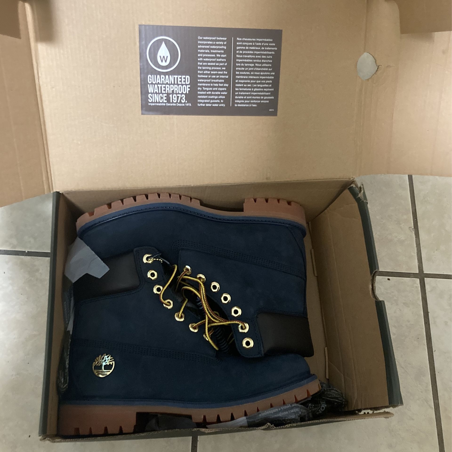 Authentic Blue Timberland Boots