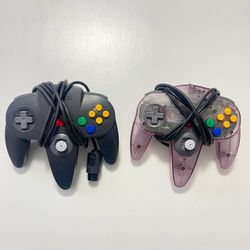 (2) Nintendo 64 controllers