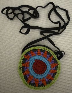 Handmade Mexican Embroidery Coin Bag