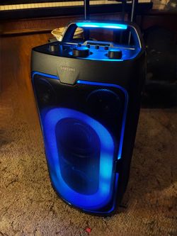 Samsung - MX-ST50F/ZA Sound Tower 240W Portable Party Speaker with Built In Battery - Black