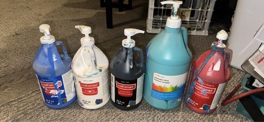 Craft Smart Acrylic Paint Gallon Jugs – Set of 5