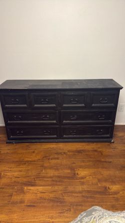 Black Distressed wooden dresser