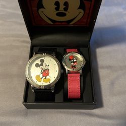 Disney Mickey & Minnie(His And Her) Watch Set