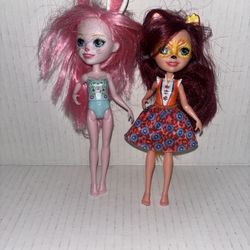 2 Enchantimals 5” dolls