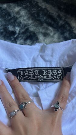 Vintage button down crop top