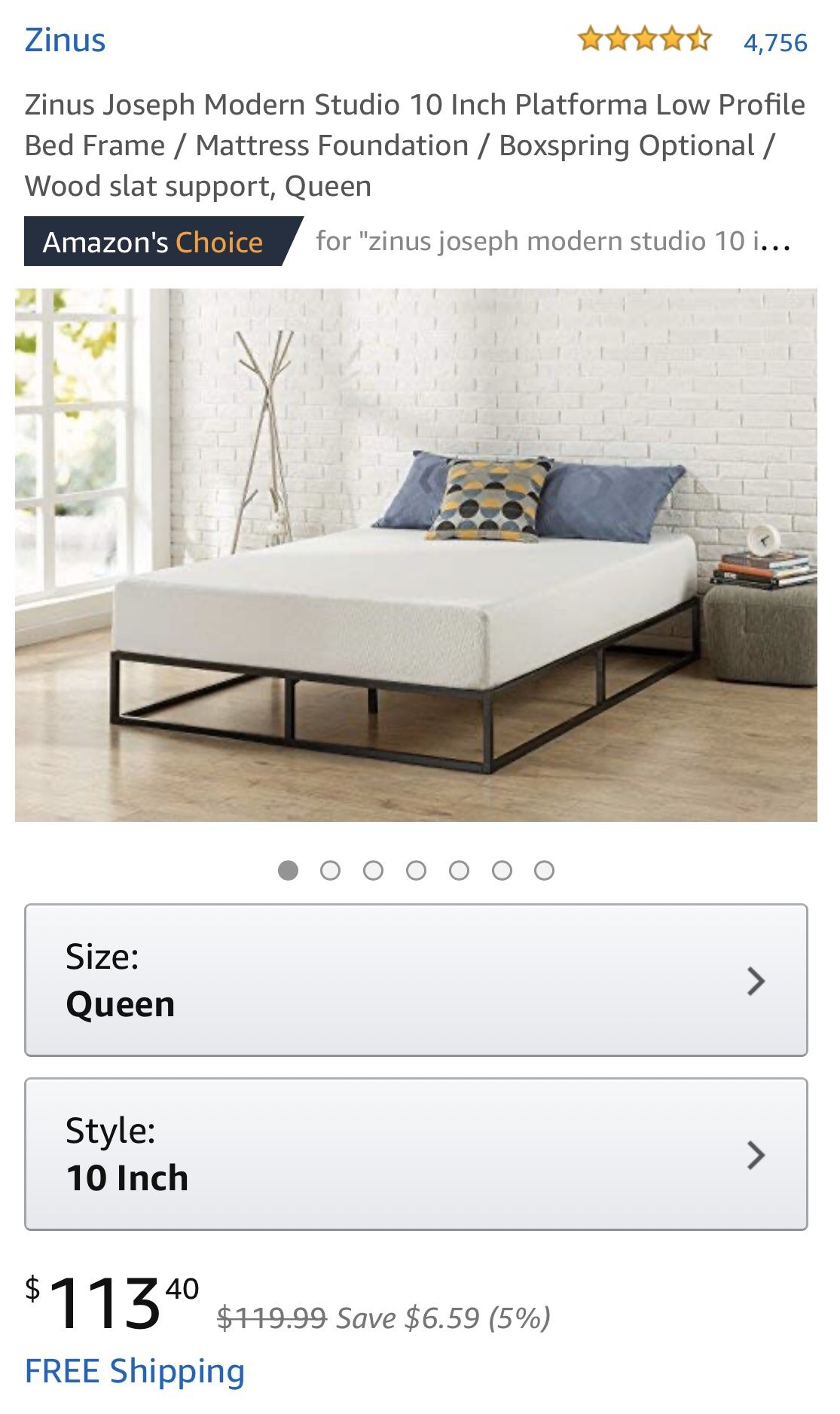 Queen bed