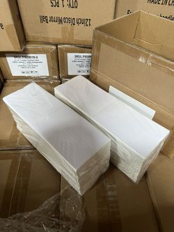 4x6 Fanfold Zebra Thermal Label, Pack Of 4000 