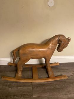 Vintage wood carousel horse