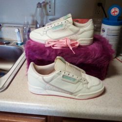 Adidas Continental 80 Off White True Pink Clear Mint..Size((9))