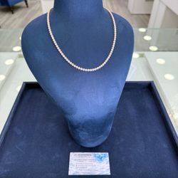 Chain 10k gold diamonds real natural 22 inch
