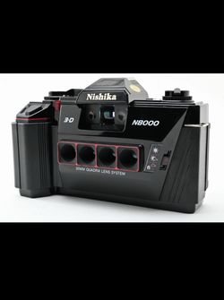 Nishika N8000 3D 35mm Film Camera – Tested & Working