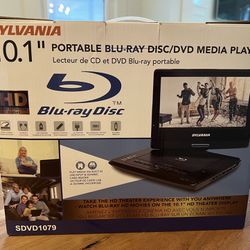 Sylvania Blu-Ray Disc DVD Portable Media Player 10.1” Screen 