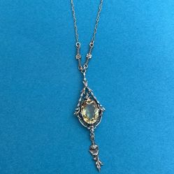 Art Deco Sterling Statement Necklace