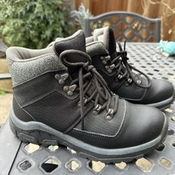 Men's/Boy’s Black Winter Snow Rain Boots Warm Thermolite Sz. 7