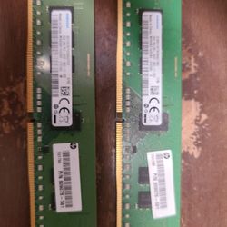 2 X 4gb Samsung Desktop Computer Memory Total 8gb