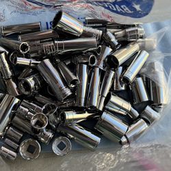 75 Pcs Miscellaneous Sockets, Husky Brand, New 