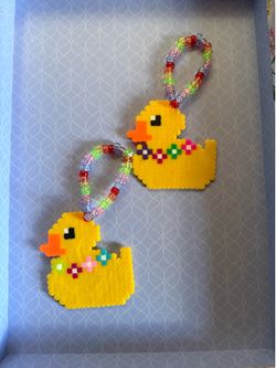 Flower duck perler Kandi bracelets raves festivals
