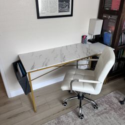 Office Desk and Swivel Chair 