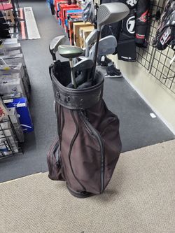Used Golf set w/Bag Misc. irons w/ driver and misc. Woods