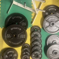 2 Inch Olympic Weight Set With Weight Tree