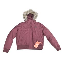 The North Face Women’s Bomber Jacket in Maroon Size L