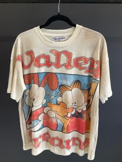 Vale Forever Valley Dreams Garfield Tee — Cream — Size S