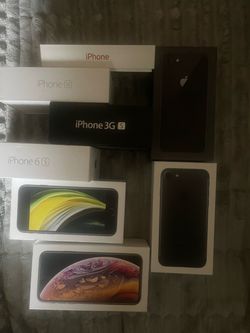 iphone boxes, empty