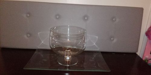 Vintage Crystal Bowl And Platter