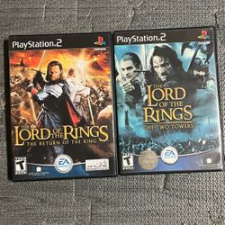 Lord Of The Rings PS2 Games 