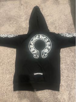 Black Crome hearts zip up size s