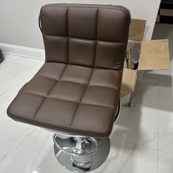 Bar Stools Set of 2 Brown