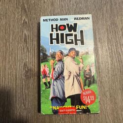 2001 Universal How High VHS Tape Blue Black One Size